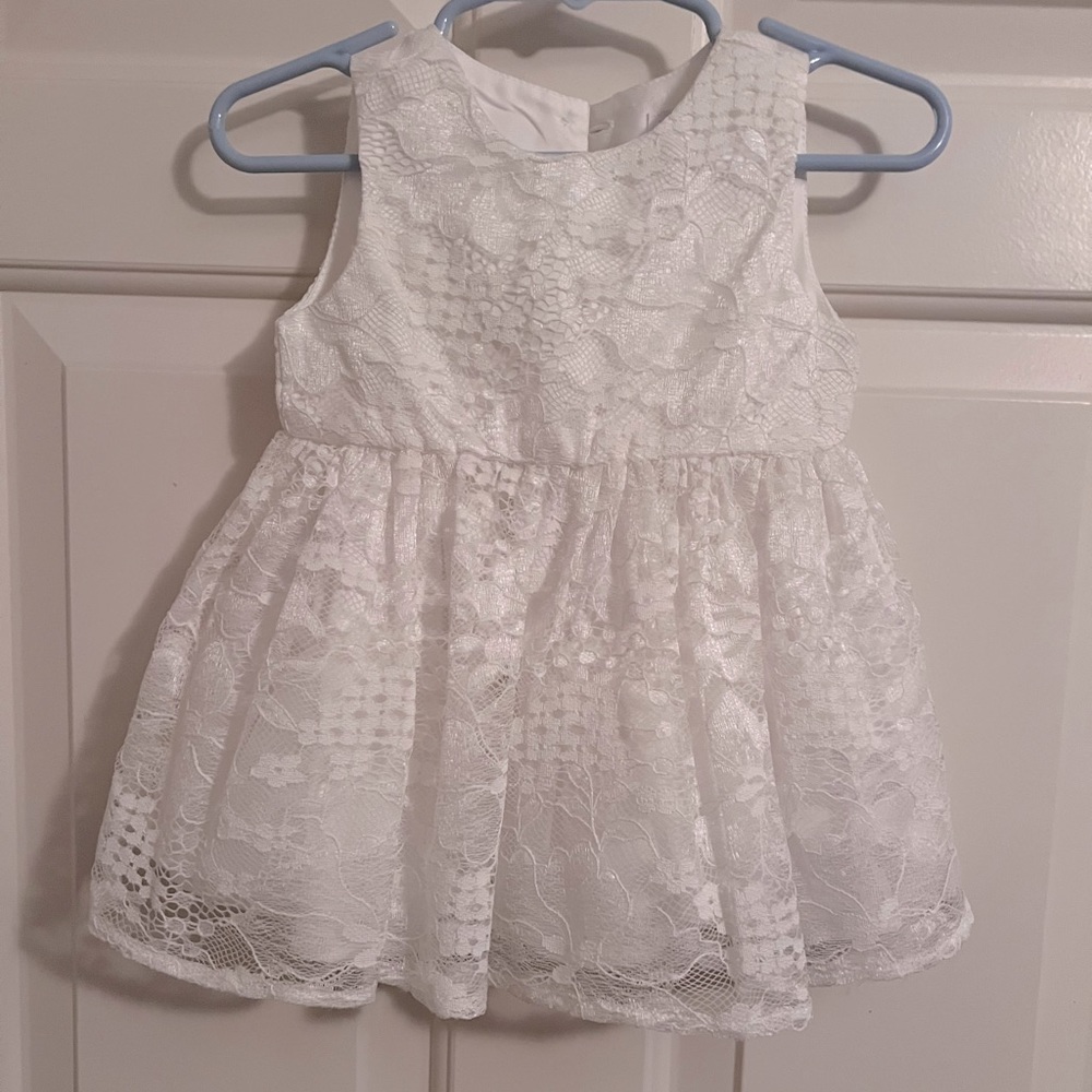 6-9mo White Dress
